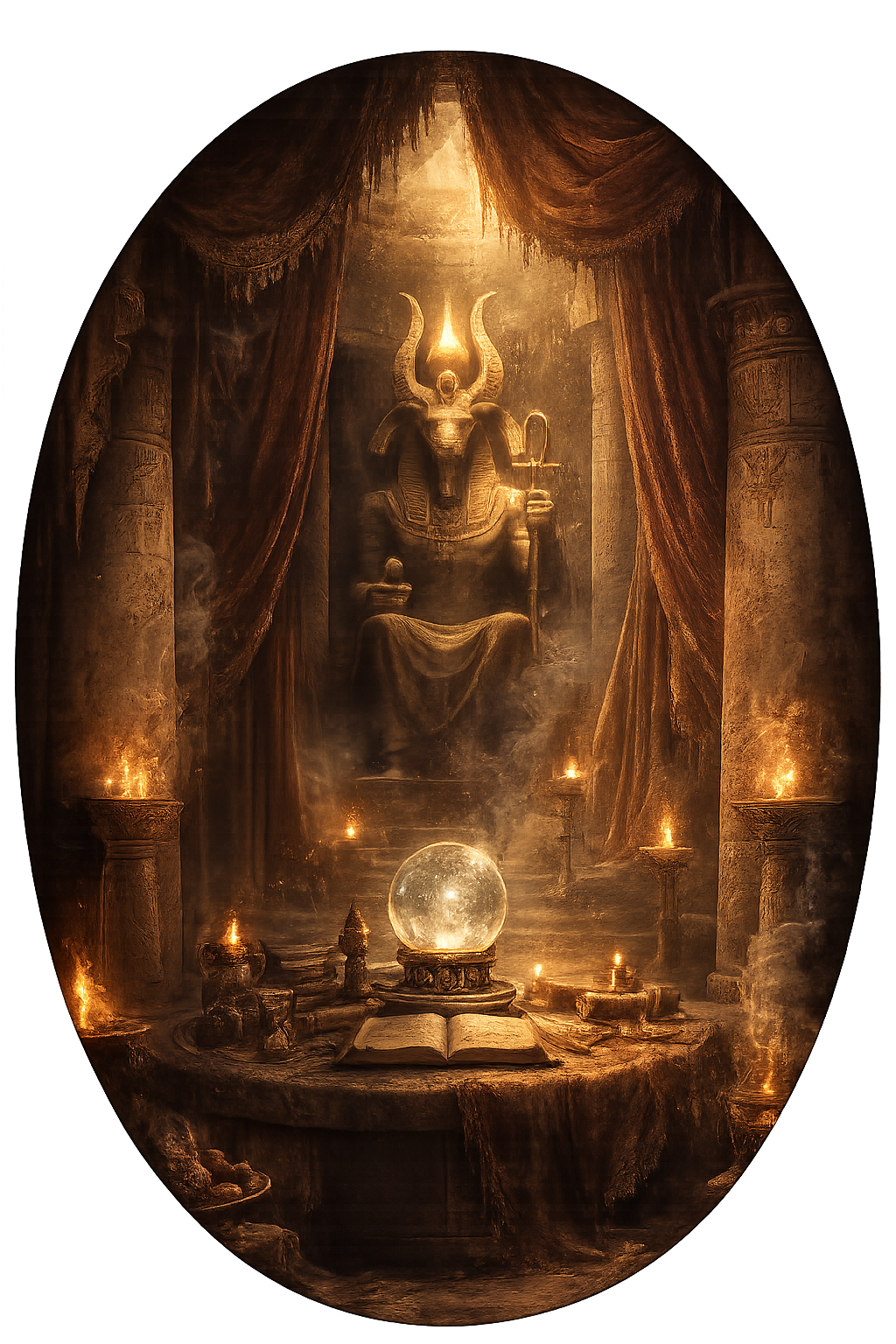 Estancia mística del Oráculo Sellado de Arcane Domus