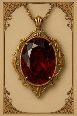 Granates facetados en joya Art Nouveau – Arcane Domus