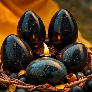 Huevo de obsidiana representado en contexto mágico: usos, riesgos y distorsiones en la espiritualidad femenina contemporánea.