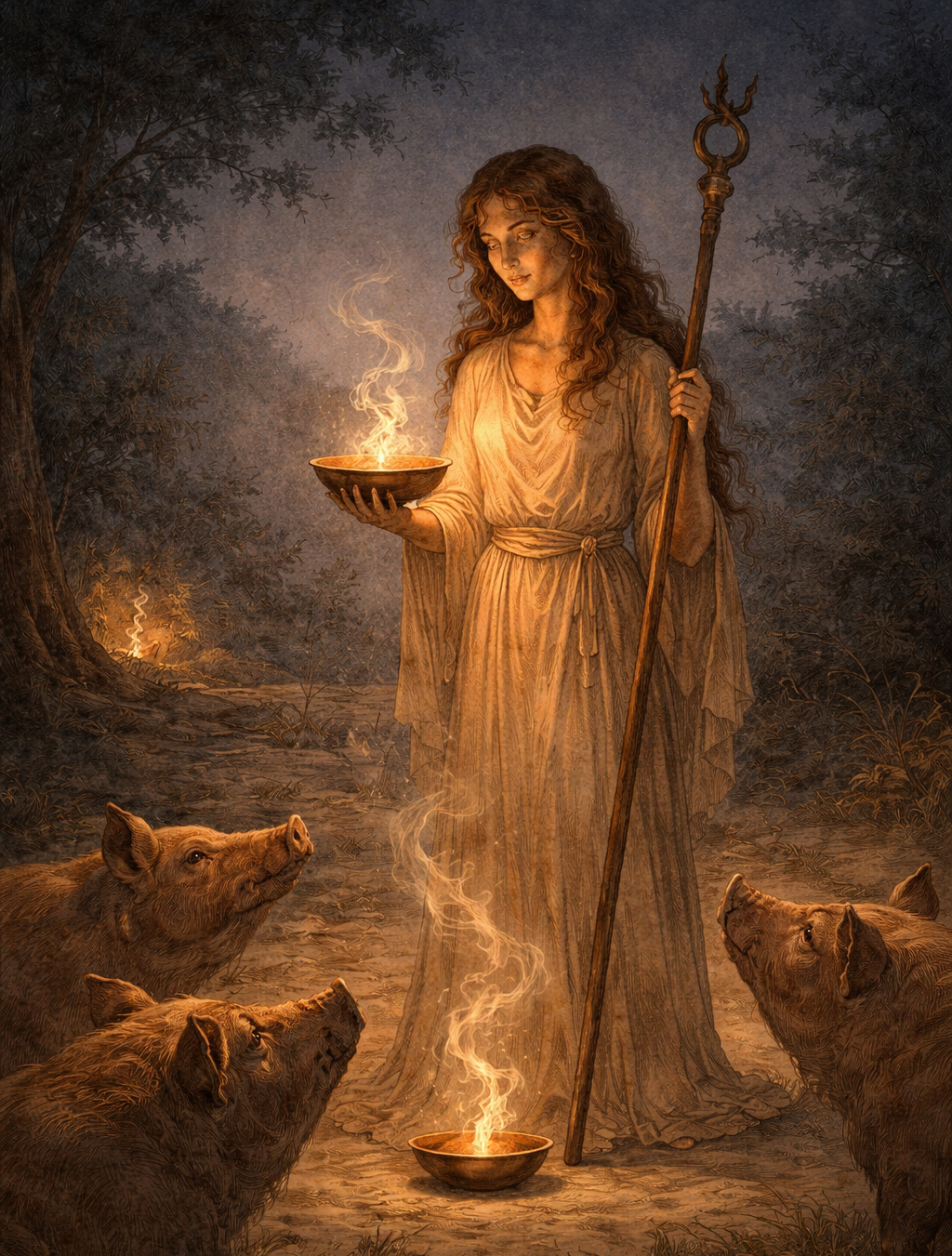 El territorio de transformación de Circe (Kirke)